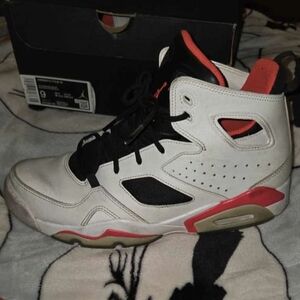 Jordan White and Red Sneakers